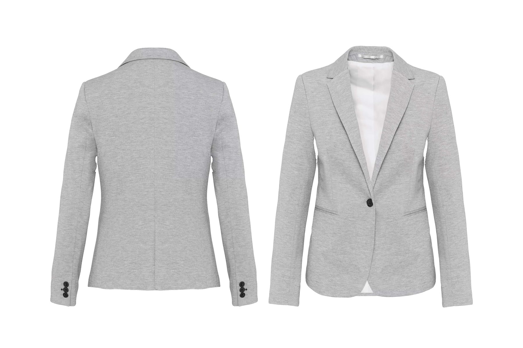 Blazer em malha senhora — vestuário profissional