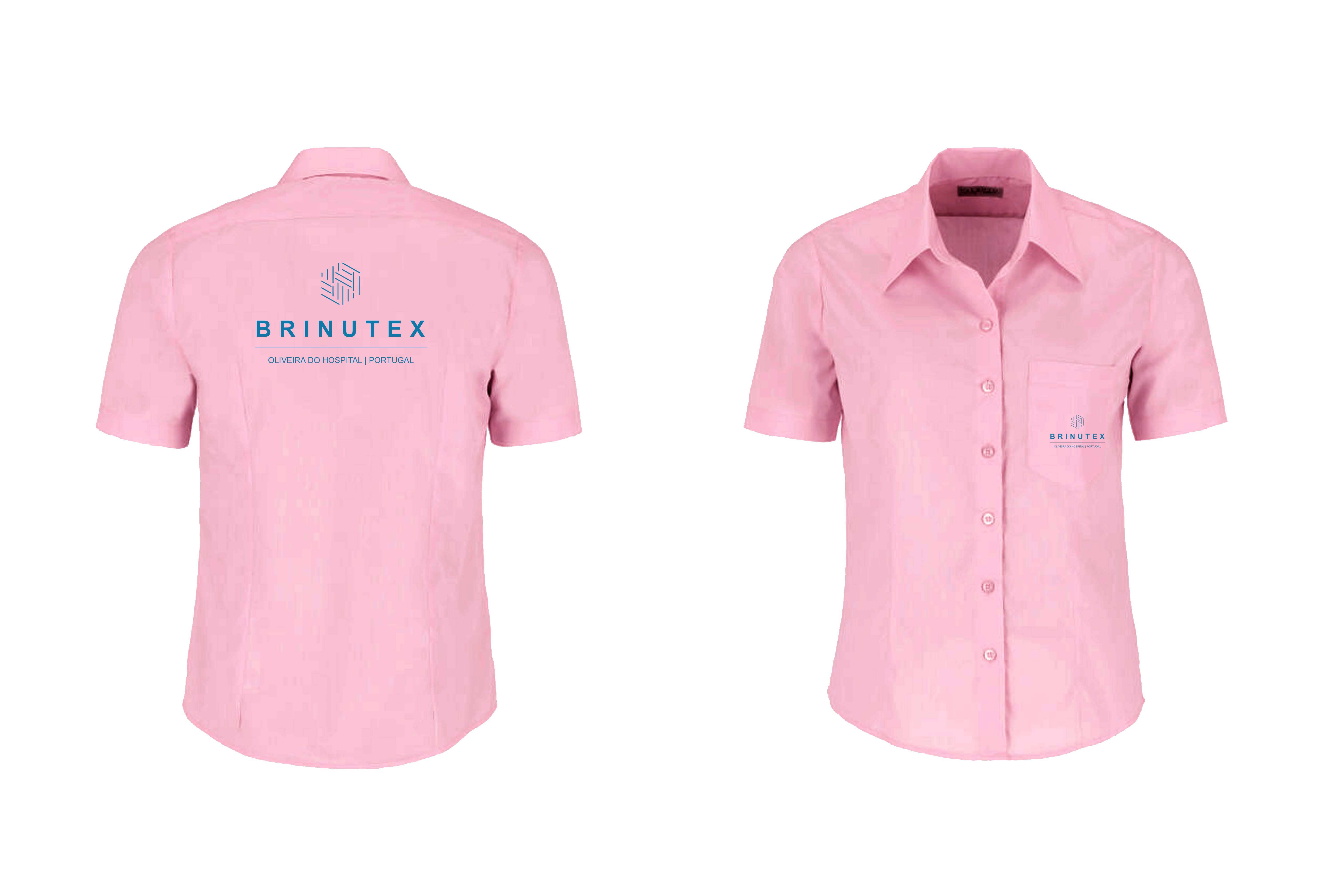 Camisa manga curta senhora — vestuário profissional