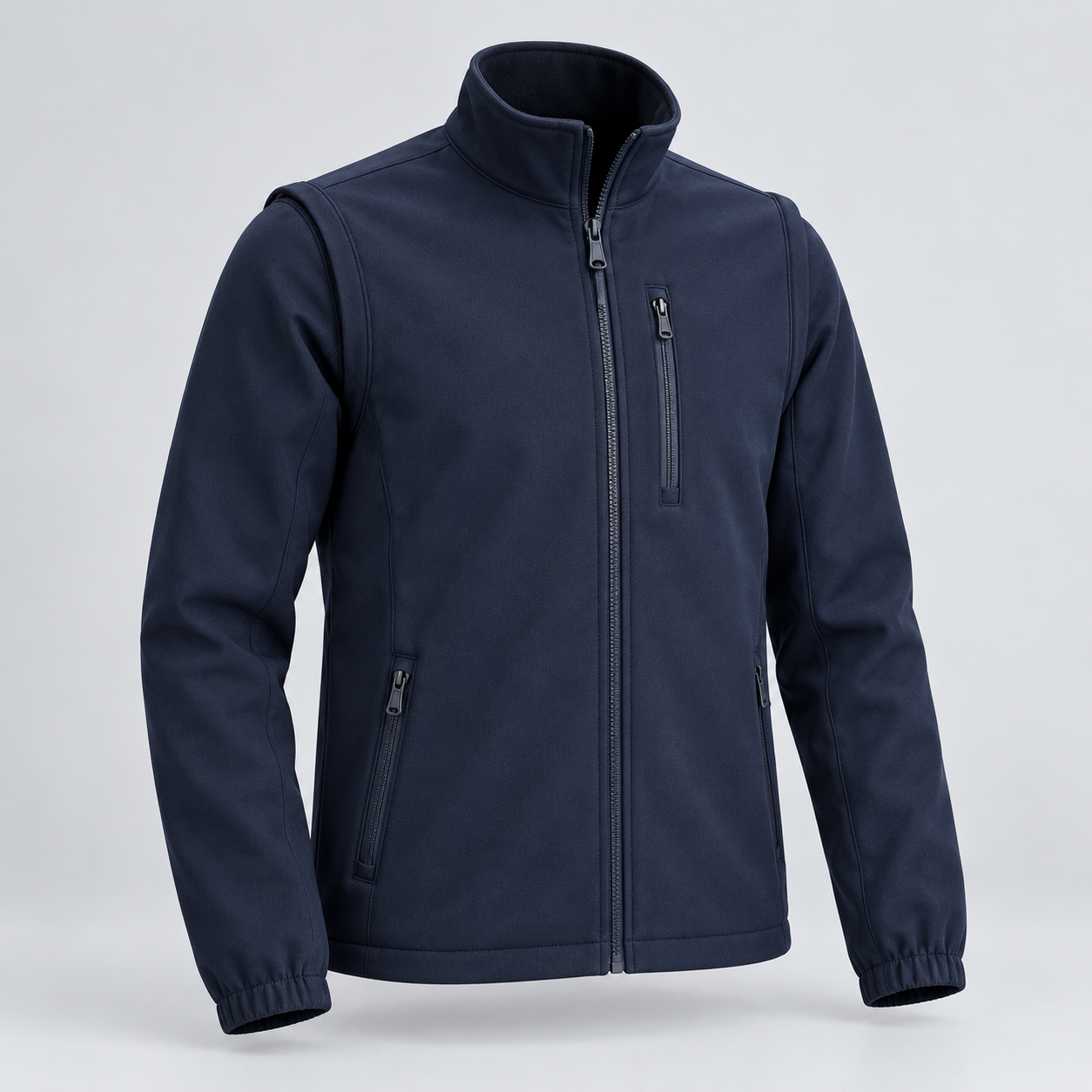 Casaco softshell de mangas compridas, azul-marinho